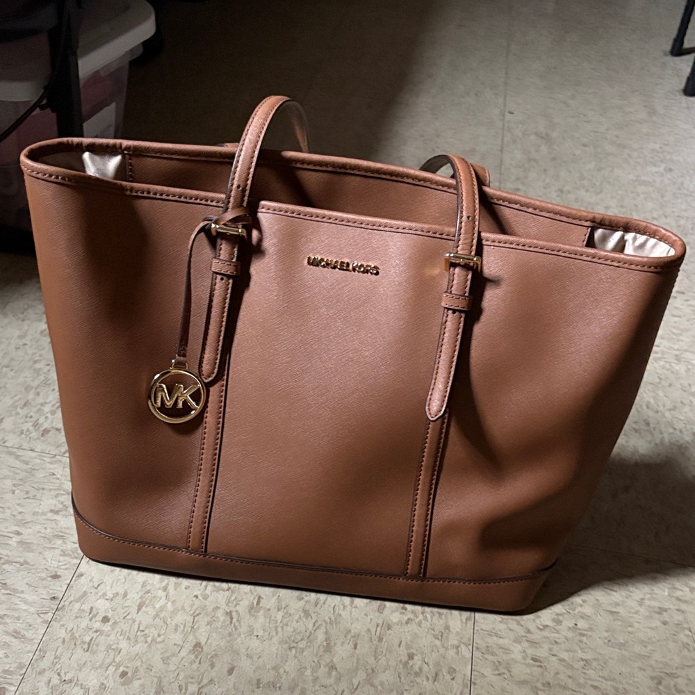 Michael Kors Tan Leather Tote